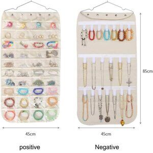 Hanging Jewelry Organizer Double Sided
